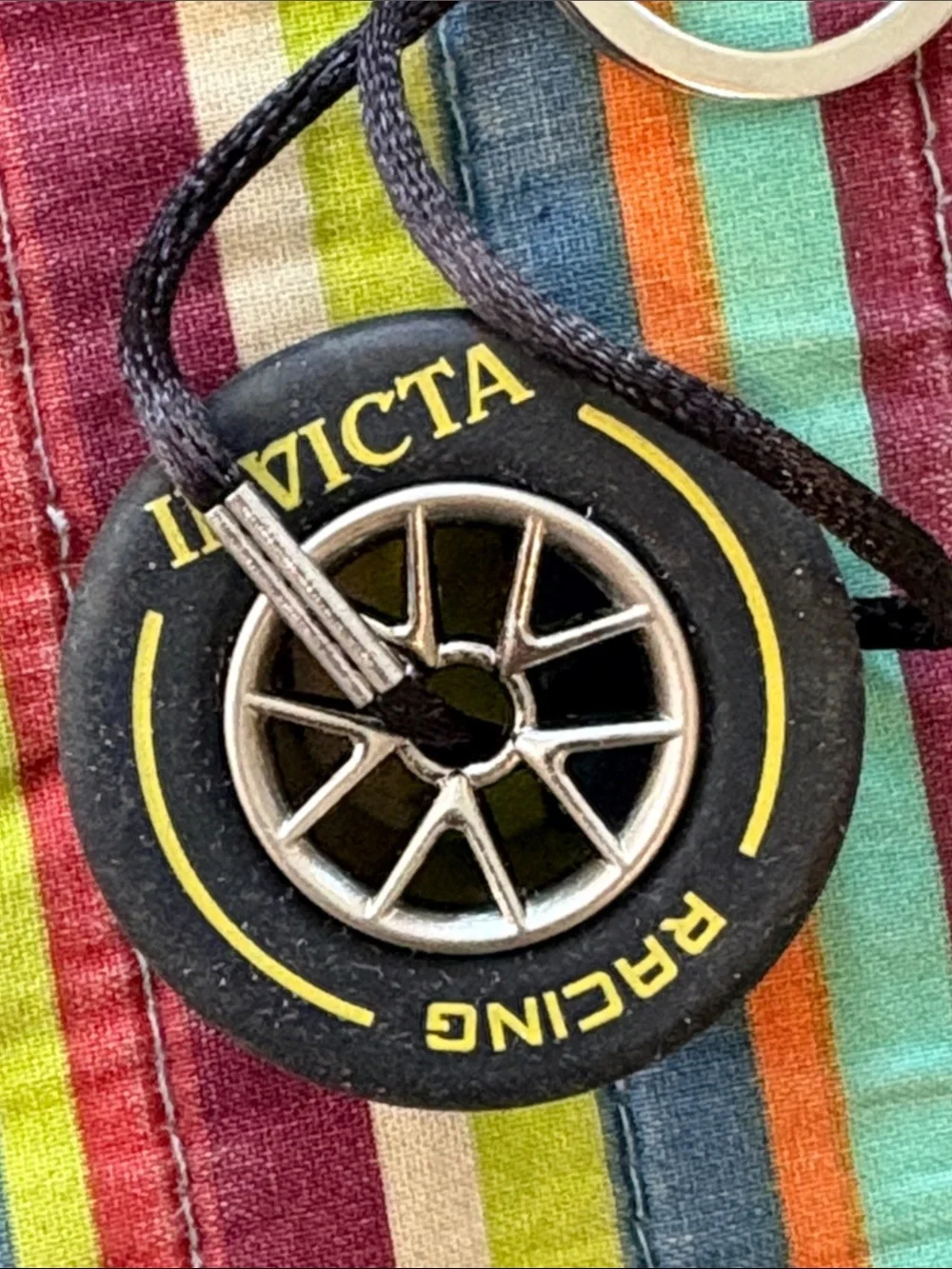 5- piece Invicta keychain lot four brand new tires 1 wrist, lanyard brand, new,
